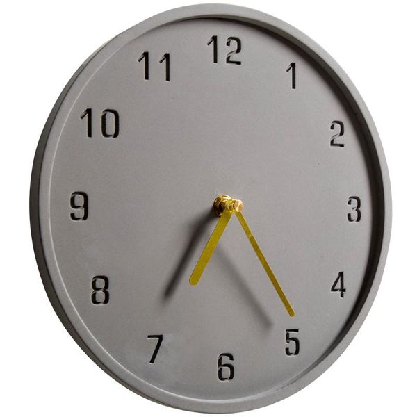 

nordic living room wall clock art restaurant minimalist personality creativity simple modern cement hanging clocks