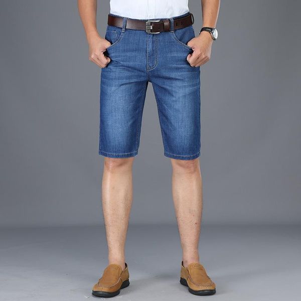 

men's jeans denim shorts summer thin korean loose casual pants youth 5, Blue