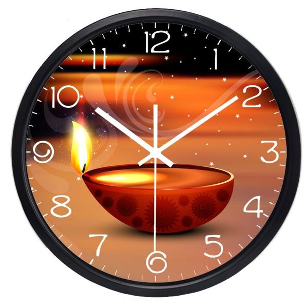 

wall clocks fire of hope candle creative clock brand modern large bed room novelty color number glass 10years assured