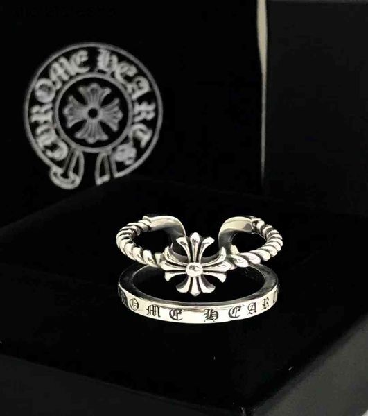 

ring croft s925 sterling silver thai food personality design trend cross opening