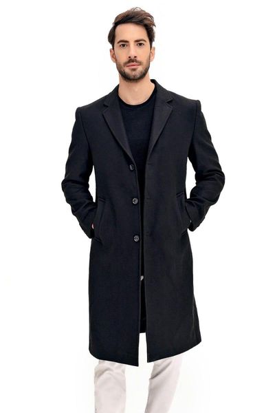 

men's jackets dewberry men 's black overcoat-1020001 p8363.., Black;brown