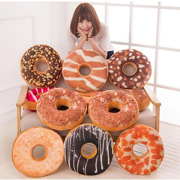 

pillow case 3d donut plush cushion round cake sofa seat kids toy home decor wedding christmas birthday gift