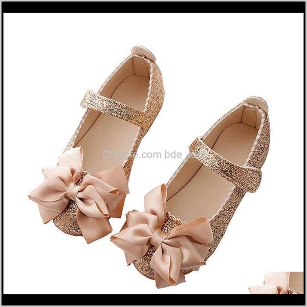 Flat Baby, Maternityflowers Bambini Toddler Baby Little Girl Kids Paillettes Bowknot Dress For Girls School Gold Party e scarpe da sposa Dro