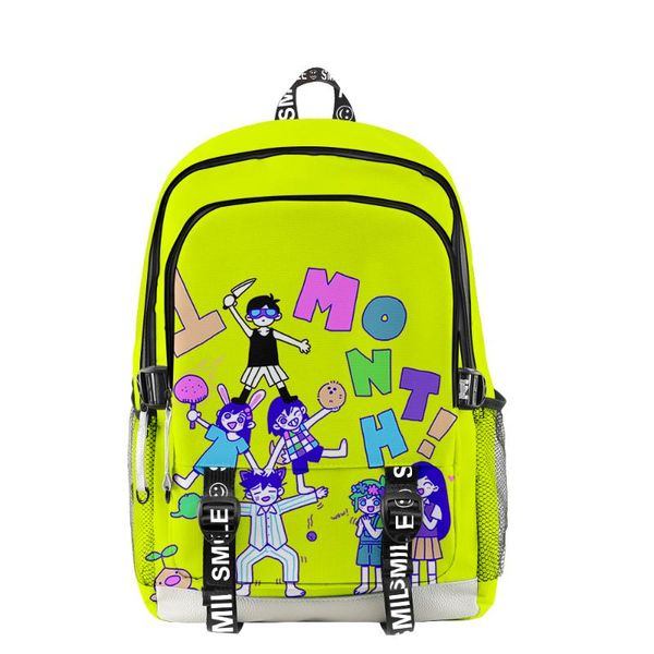 

backpack omori men women fabric oxford school bag fashion style teenager girl child travel