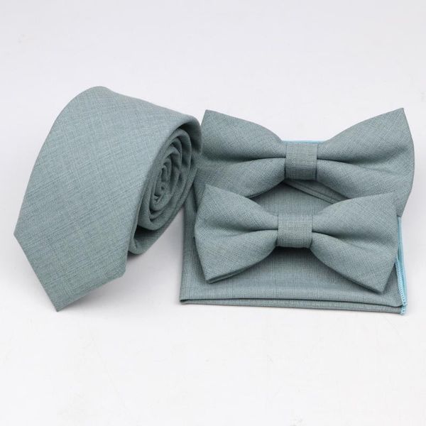 

neck ties men's soft microsuede tie bowtie pocket square set solid color narrow 6cm width necktie butterfly handkerchief 7 pcs lots, Blue;purple