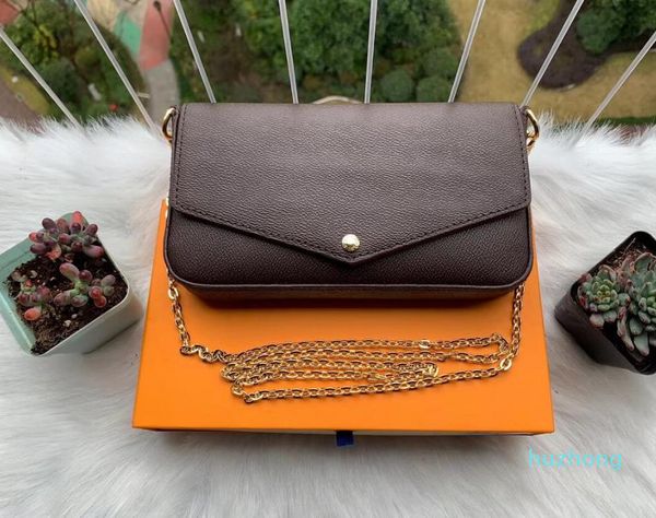 

new 3-piece set luxurys handbags chain shoulder bag designers crossbody bag style women handbags and purse new style, Red;black