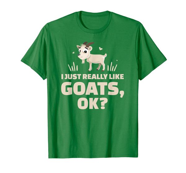 

goat tshirt gift i just really like goats ok, White;black