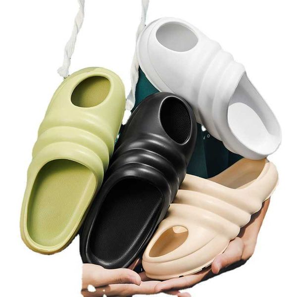

kan ye's coconut sandals, men's sandals, children's slippers and parents' shoes ysj, Black