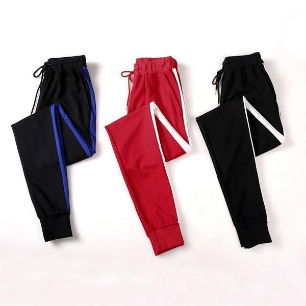 

women's pants & capris 2021 spring and autumn high long extended casual, Black;white