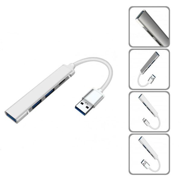 

hubs anti-interference efficient heat dissipation usb3.0 usb2.0 type-c mini cable hub for projector