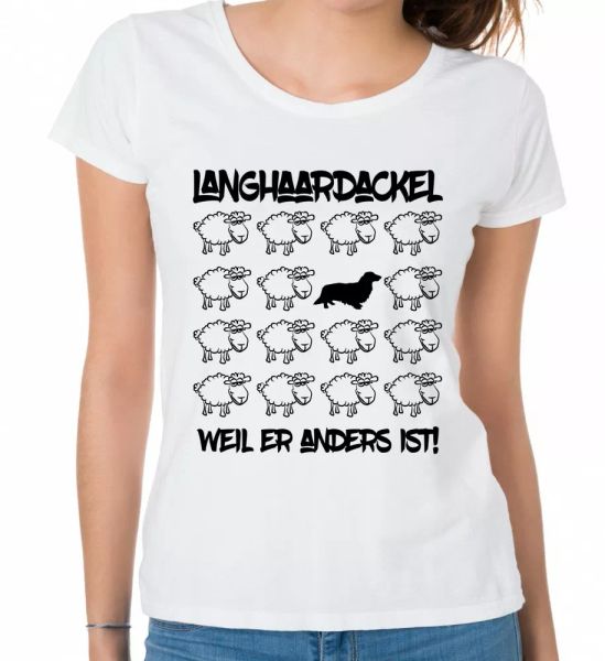 

Longhair Dachshund Ladies T-Shirt Black Sheep by siviwonder, Mainly pictures
