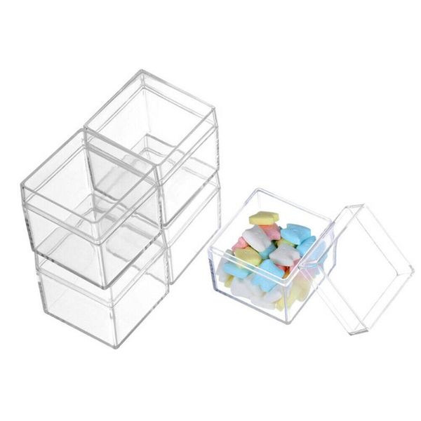 

gift wrap transparent cube wedding candy box plastic clear boxes