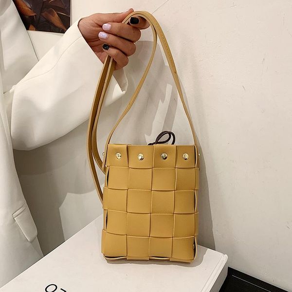 

evening bags high-quality hand-woven small female 2021 summer style korean brand designer fashion ladies one-shoulder messenger bag