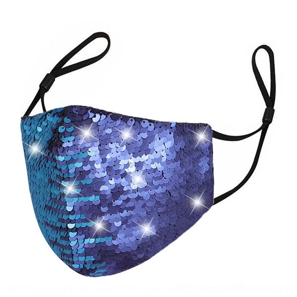

HYfV personality dustproof and breathable ear designer masks face sequins sequins personality face dustproof and breathable ear mask