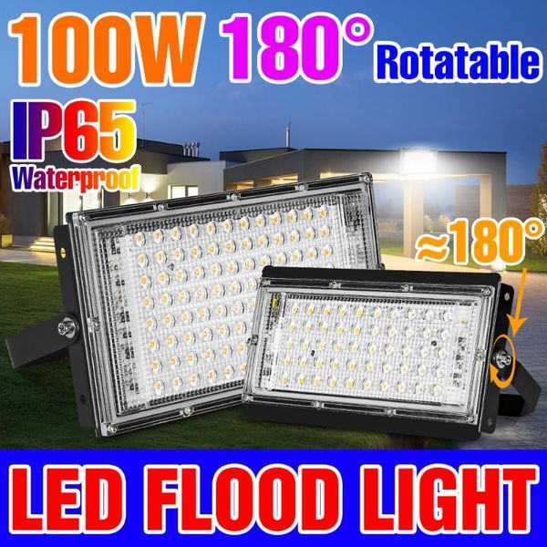 

floodlights 2pcs led flood light bulb 220v wall lamp outdoors spotlight 50w 100w ip65 waterproof for garden street lighting