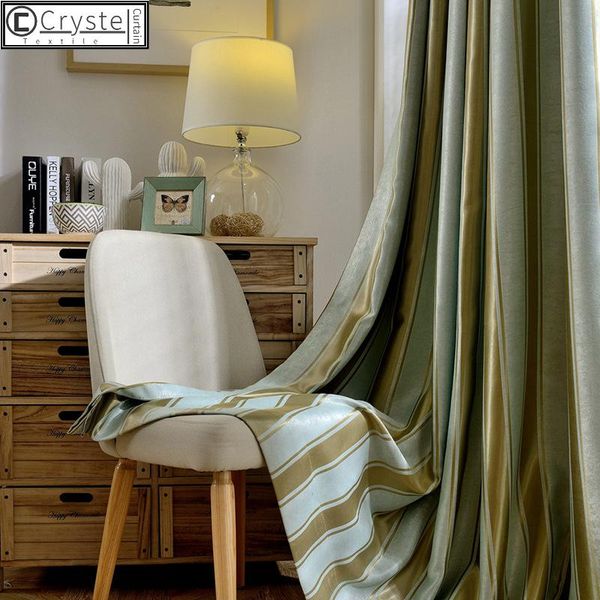 

curtain & drapes simple modern curtains for living dining room bedroom leisure vertical strip cationic jacquard tulle fabric custom made