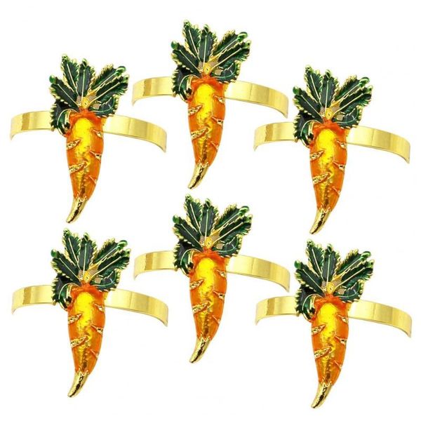 

pcs napkin ring cute carrot shape alloy home buckle for kids rings