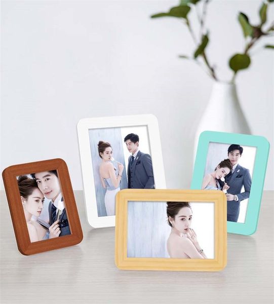 

frames classical style picture frame wood hanging 5-10 inch home wedding po deskset-up bedside table decoration