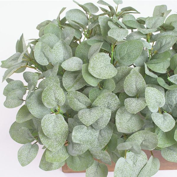 

simulation small eucalyptus leaves grass bouquet home garden party decoration fake plants holiday gift room decor dropship decorative flower
