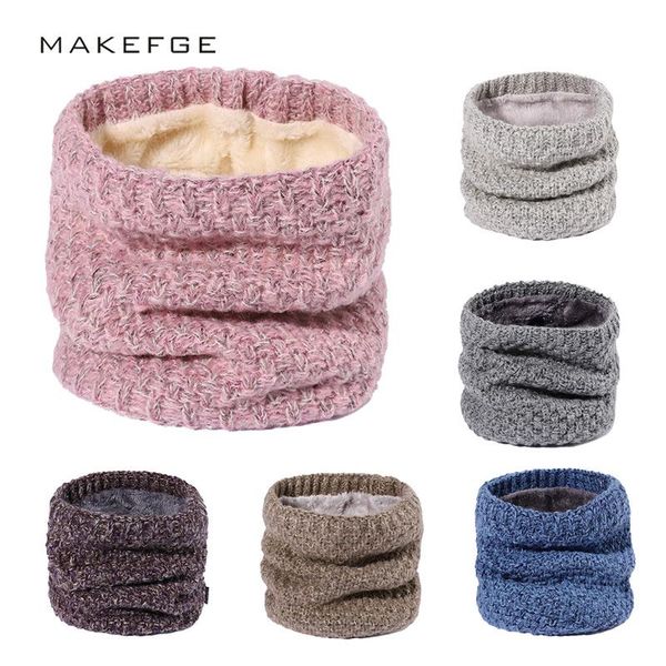 

scarves 2021 autumn and winter women's men's knitting windproof warm scarf solid knit snood infinity, Blue;gray