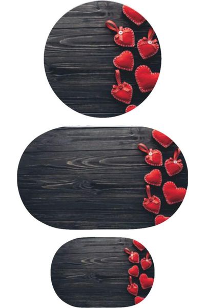 

triple toilet set mat 7033 bath mats