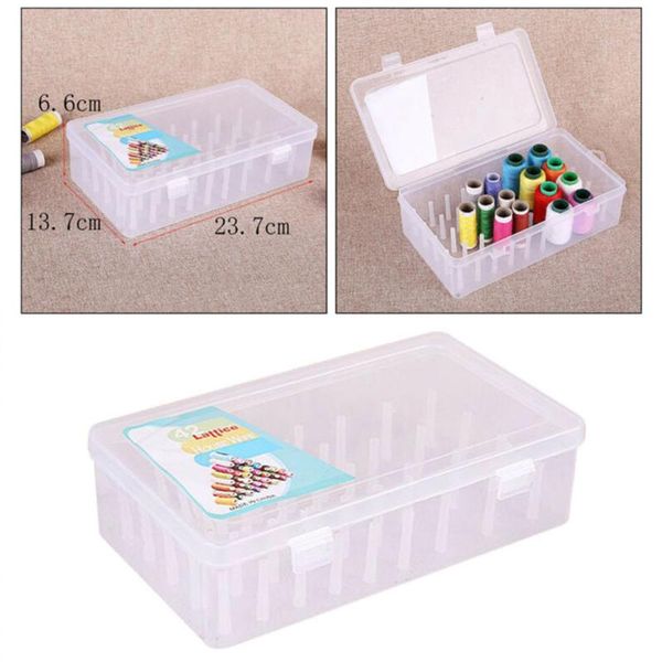 

other arts and crafts sewing thread box with 42 spools large capacity craft bobbins organizing case empty sew organiser trays pole