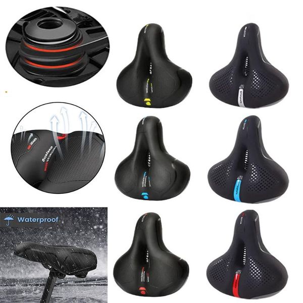 

bike saddles 3d gel bicycle saddle wide soft seat for men women anti-slip mtb road comfort breathable cushion absorber