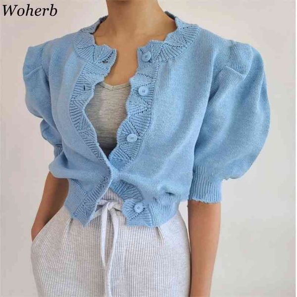 

summer cardigans loose women fashion sweaters soft outwear short casual thin solid knitted coat korean 210519, White