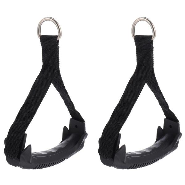 

pair resistance band handle exercise training stretching rope accessories