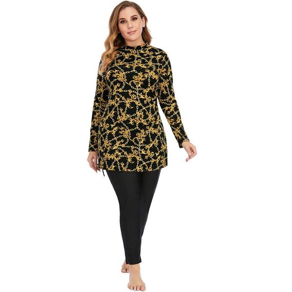 

swim wear burkini muslim swimwear long sleeve swimsuit for women 2021 plus size islamic swimming suit conservative modest clothing borkini