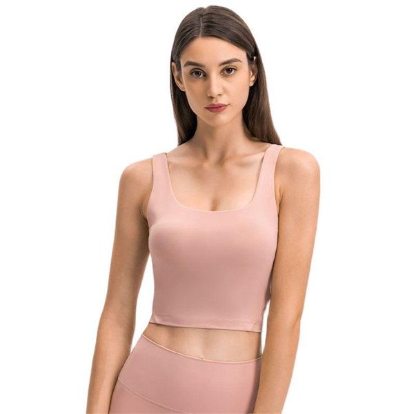 

yoga outfit summer women breathable sports bras with chest pad beauty back fitness camisole training gym ladies workout sportswear