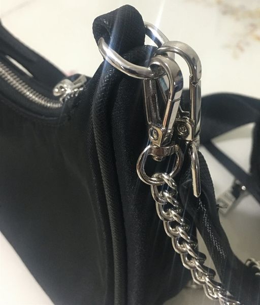 

outletwomen shoulder bag waterproaf canvas nylon chest pack lady tote chains hands presbyopic purse messenger crossbody