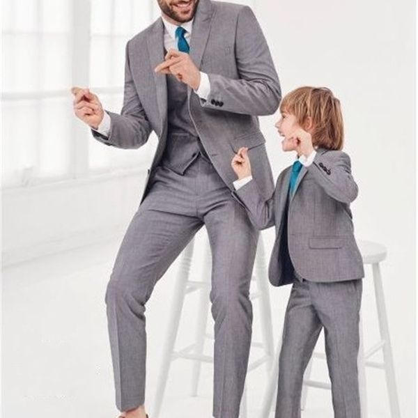 

men's suits & blazers customize design father and son matching clothes boys men for weddings costume homme mariage boy kids suit formal, White;black