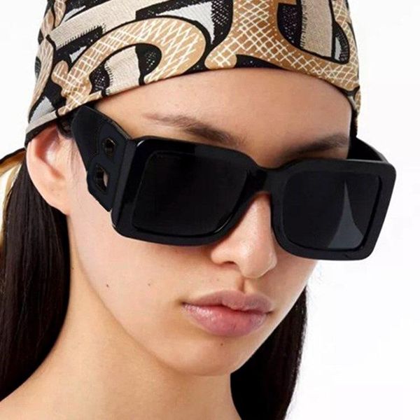 

sunglasses fashion square women 2021 vintage big frame shades brand designer luxury sun glasses men uv400 oversized eyewear, White;black