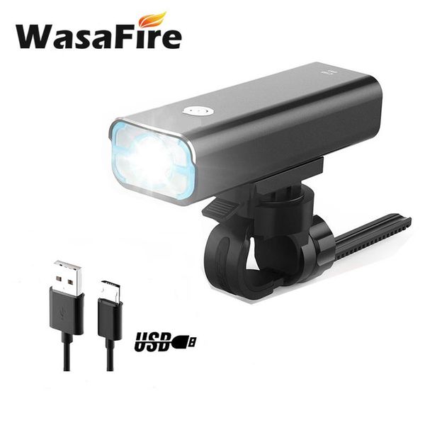 

lumens led bicycle light usb rechargeable mtb bike headlight front handlebar lamp 5 modes night riding cycling lights