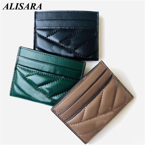 

card holders holder leather 100% purse package first layer cowhide gift for women black and brown, Brown;gray