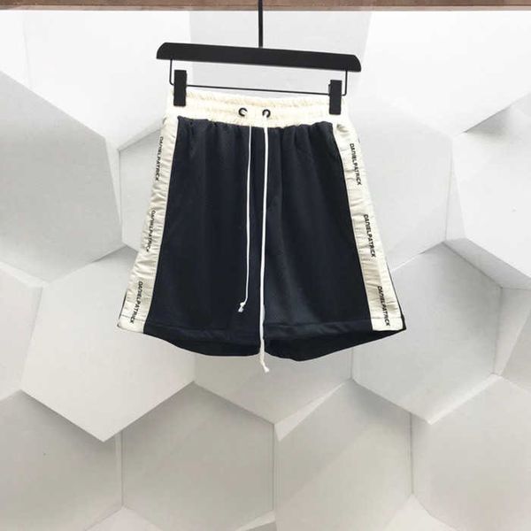 

fashion outlet 21ss chrome fengchao brand summer dp letter string mesh casual shorts versatile sports capris men, White;black