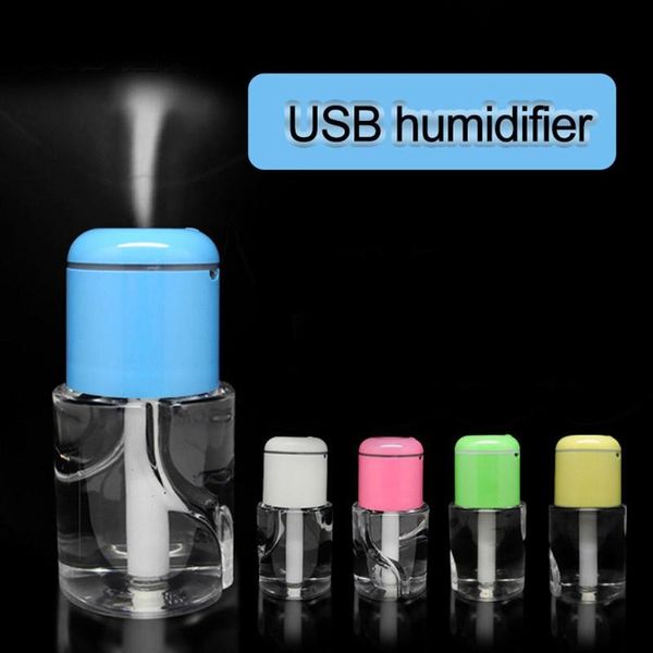 

fragrance lamps water bottle cap humidifier portable usb mini air diffuser aroma mist maker