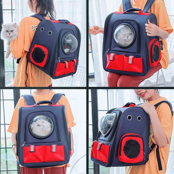 

cat carriers,crates & houses breathable carrier space astronaut bubble travel bag transport carrying cute small pet pro