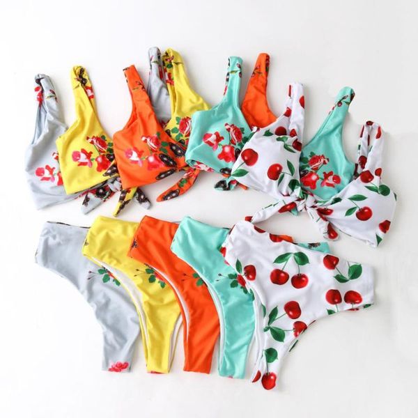 

bikinis set cattleya print swimwear women's bra bikini summer beach swimsuit yrl k64