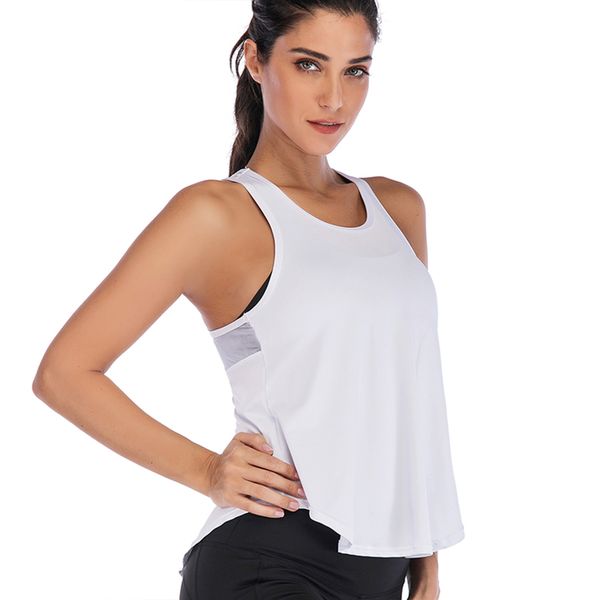 

women yoga tank gym shirs workout clothes, White;red
