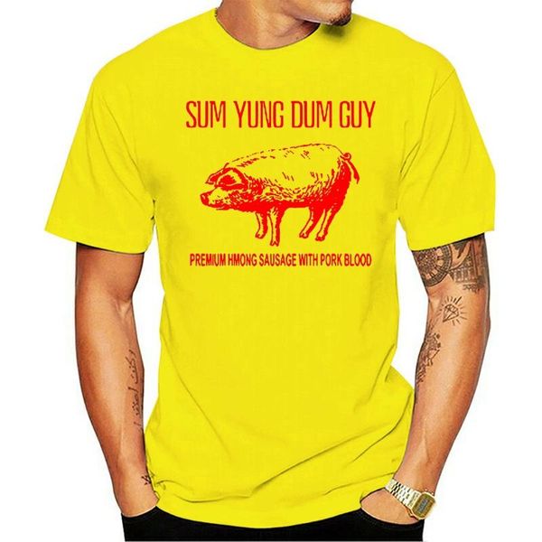 

men's t-shirts hmong sum yung dum guy sausage men&rsquos moisture wicking performance t shirt printing tee s-xxxl family, White;black