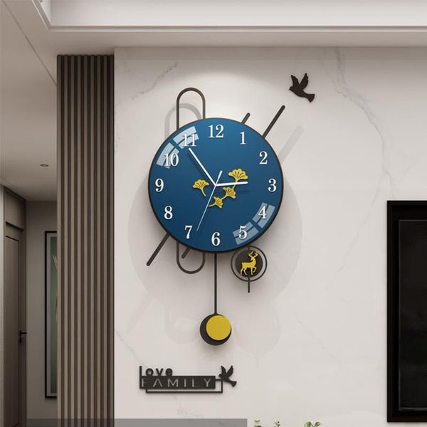 

wall clocks clock for living room decor,20 inch silent pendulum clocks, battery operated nonticking ,interior decoration