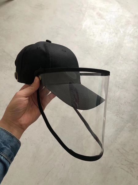 

detachable sunshade hat anti spittle protective mask hat outdoor in spring and summer, Blue;gray