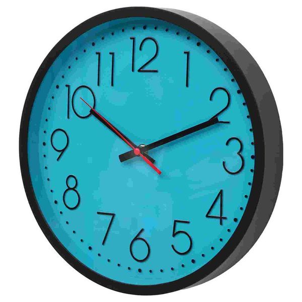

wall clocks simple round clock quiet movement home decor without battery