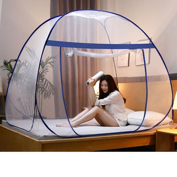 

mosquito net quality encryption insect mesh yurt double doors bed tent canopy for adults students dormutory netting 1pc