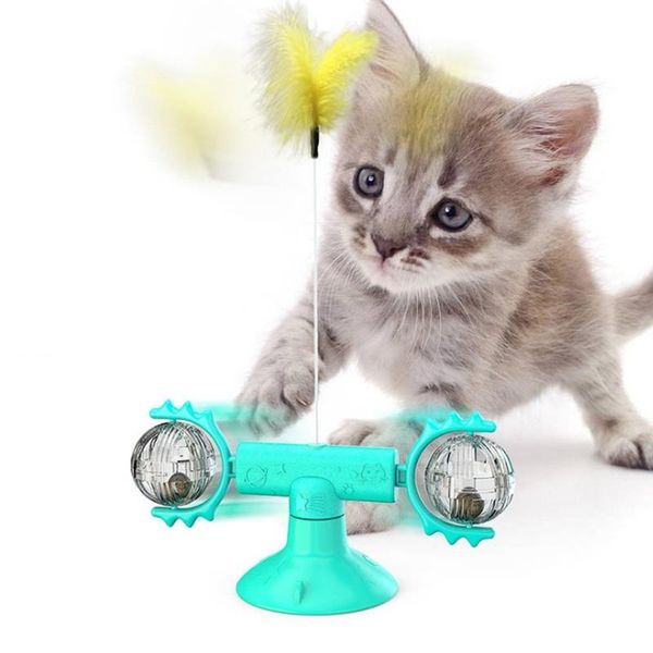 

cat toys toy funny turntable teasing pet scratching tickle cats hair brush interactive puzzle smart