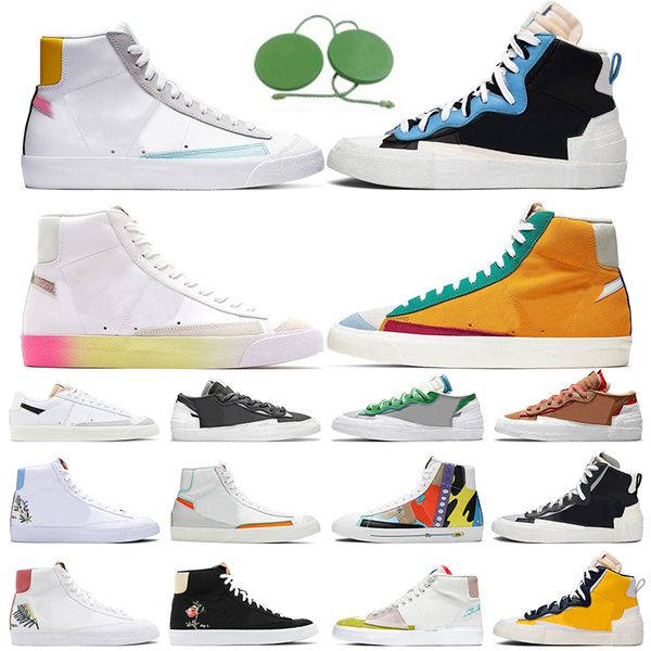 Nike Blazer Mid 77 Running Sapatos Habanero Vermelho Tenha um bom jogo Black Blue Mai Navy Romã Gray Indigo Trainers Esportes Sapates ao ar livre