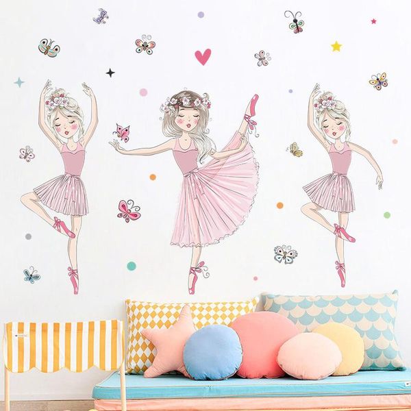 

wall stickers beautiful ballerina girl sticker for girls rooms baby children bedroom living room decorative