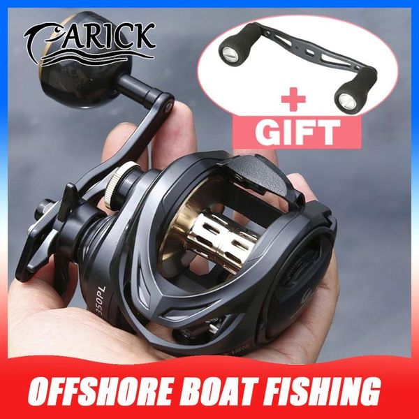 

baitcasting reels offshore boat fishing reel 6.3:1 metal spool wheel carbon grip sea saltwater bait casting feeder tackle